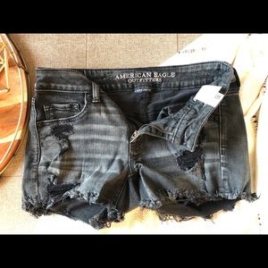 American Eagle Outfitters Black Jean Shorts